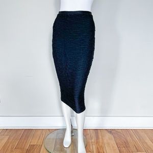 $495 | Wolford | Sexy Barbara Skirt Stretch Pencil Bodycon Black XS US 4/6